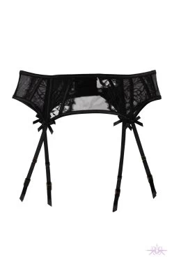 Playful Promises Fallon Suspender Belt -Sexy Lingerie Shop FallonBlackLaceSuspender Mayfair Stockings 29