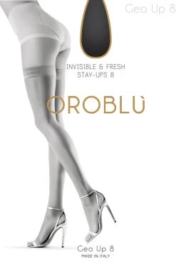 Oroblu Geo Up 8 Hold Ups 11 Oroblu Geo Up 8 Hold Ups -Sexy Lingerie Shop GEO UP 8 Stay Ups VOBC01003