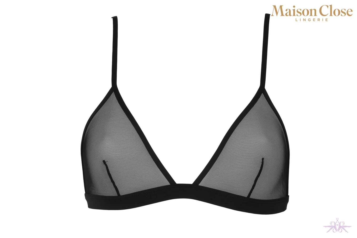 Maison Close Pure Tentation Black Triangle Bra 11 Maison Close Pure Tentation Black Triangle Bra - Image 9
