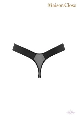 Maison Close Pure Tentation Black High Thong -Sexy Lingerie Shop Mayfair Stockings 608068 ghost 2 hd logo