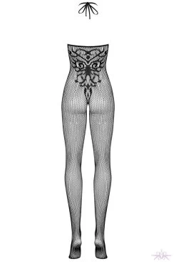 Obsessive Baroque Fishnet Bodystocking -Sexy Lingerie Shop Mayfair Stockings Obsessive bodystocking G308 black back packshot