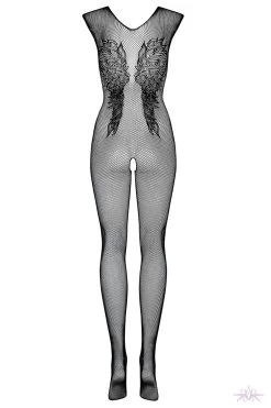 Obsessive Wing Motif Fishnet Bodystocking -Sexy Lingerie Shop Mayfair Stockings Obsessive bodystocking N112 back packshot