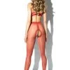 Amour Gloss Crotchless Red Tights 2 Amour Gloss Crotchless Red Tights -Sexy Lingerie Shop Mayfair Stockings Hip Gloss RED back
