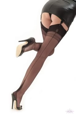Gio Harmony Point Heel Fully Fashioned Stockings -Sexy Lingerie Shop Mayfair Stockings harmony point stockings