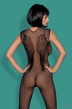 Obsessive Wing Motif Fishnet Bodystocking -Sexy Lingerie Shop Mayfair Stockings karuzela 0041 obsessive bodystocking n112 back 1