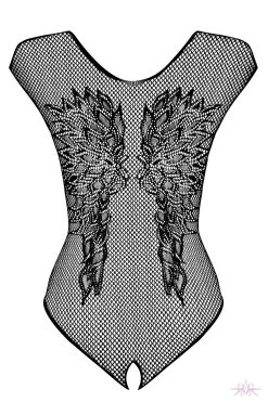 Obsessive Wing Motif Fishnet Bodysuit -Sexy Lingerie Shop Mayfair Stockings obsessive b112 teddy back