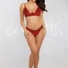 Dreamgirl Underwired Claret Bra And Thong Set -Sexy Lingerie Shop Mayfair Stockings12380 Garnet Front 1