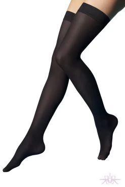 Le Bourget Microfibre 50D Hold Ups -Sexy Lingerie Shop Mayfair Stockings1RP1 NOIR Edit 1