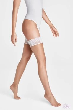 Wolford Nude 8 Lace Stay Ups 14 Wolford Nude 8 Lace Stay Ups -Sexy Lingerie Shop Mayfair Stockings20207 4788 2
