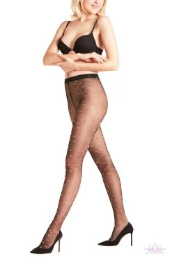 Falke Small Rose Tights 8 Falke Small Rose Tights -Sexy Lingerie Shop Mayfair Stockings41193 3009 00 1