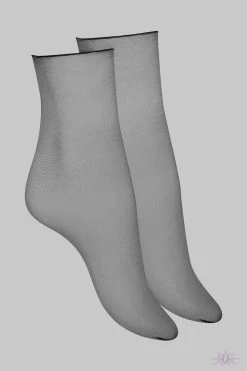 Maison Close Sheer Cut And Curled Socks -Sexy Lingerie Shop Mayfair Stockings560955 GHOST 1 2000x2000 2