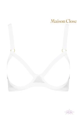 Maison Close Pure Tentation White Naked Breast Bra -Sexy Lingerie Shop Mayfair Stockings608510 ghost Edit 4