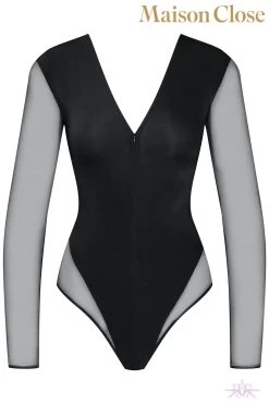 Maison Close Pure Tentation Long Sleeved Black Thong Body -Sexy Lingerie Shop Mayfair Stockings608801 ghost 53