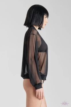Maison Close Pure Tentation Sheer Black Bomber Jacket -Sexy Lingerie Shop Mayfair Stockings608809 pure tentation noir 2099 2000x2000 70