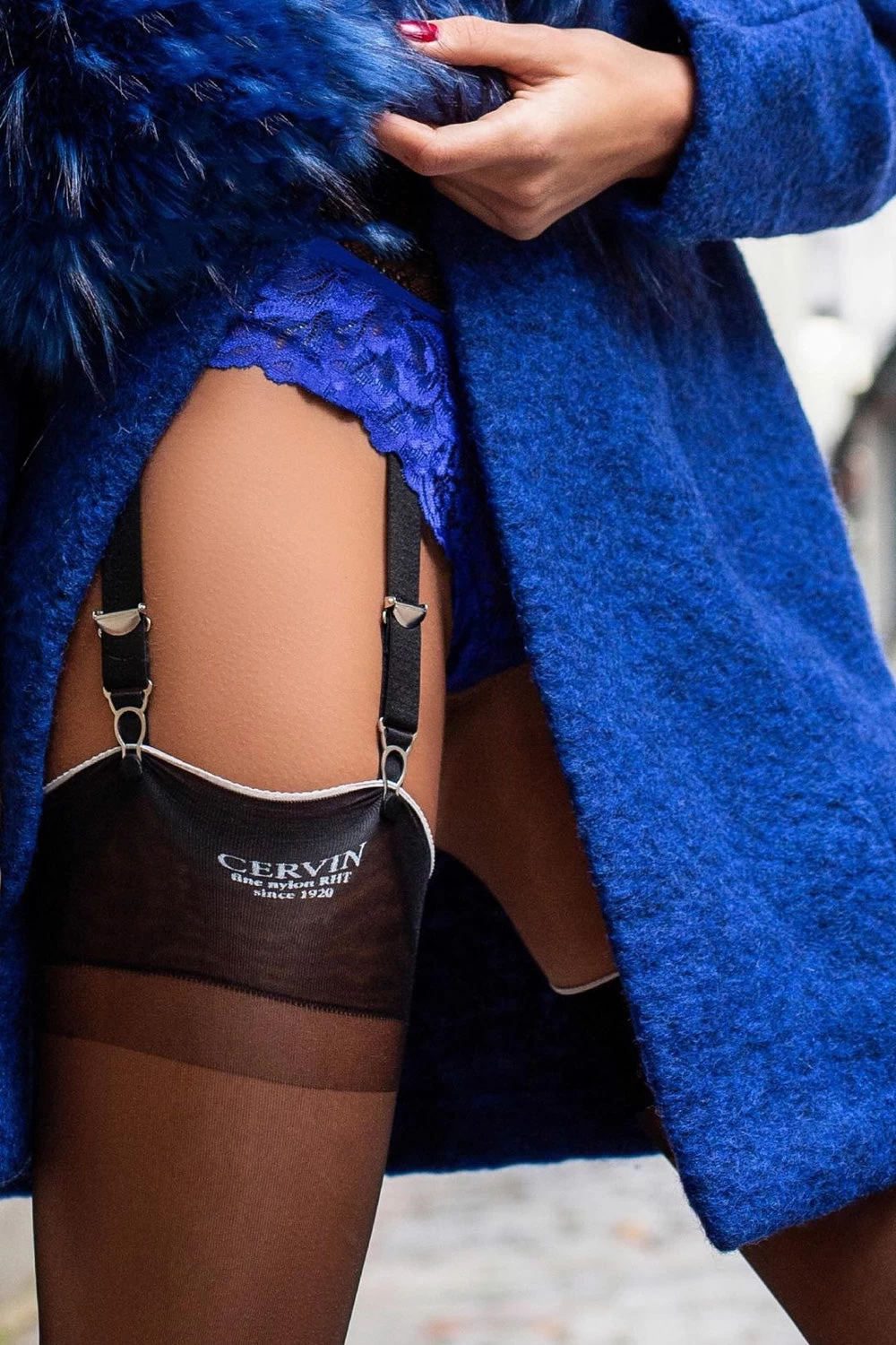 Cervin Enola Couture Black Seamed Stockings 7 Cervin Enola Couture Black Seamed Stockings - Image 5