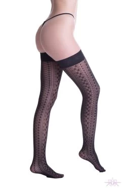 Trasparenze Gaiety Hold Ups -Sexy Lingerie Shop Mayfair StockingsAUT.GAIETYNERO2 2 58