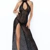 Noir Handmade Boudoir Stories Sheer Long Dress -Sexy Lingerie Shop Mayfair StockingsF288 BOX 63