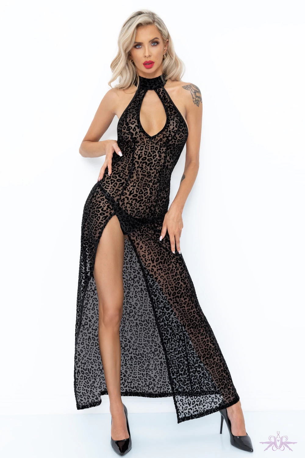 Noir Handmade Boudoir Stories Sheer Long Dress 3 Noir Handmade Boudoir Stories Sheer Long Dress