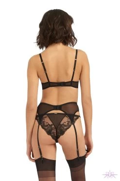 Bluebella Marseille Black Bikini Brief 13 Bluebella Marseille Black Bikini Brief -Sexy Lingerie Shop Mayfair StockingsMarseilleBra BriefandSuspender C 56