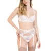 Bluebella Marseille White Suspender Belt