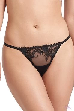 Bluebella Marseille Black Bikini Brief 12 Bluebella Marseille Black Bikini Brief -Sexy Lingerie Shop Mayfair StockingsMarseilleBraandThong Black Front 1