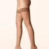 Le Bourget Satine 12 Sheer Hold Ups -Sexy Lingerie Shop Mayfair StockingsNUDE 1TN 021 r2 rvb 19