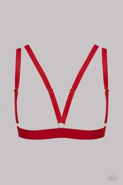 Maison Close Tapage Nocturne Red Cupless Triangle Bra -Sexy Lingerie Shop Mayfair StockingsNaked Bra Tapage Nocturne Red 608647 2 2048x 42