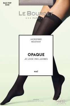 Le Bourget Microfibre 50D Hold Ups -Sexy Lingerie Shop Mayfair StockingsOPAQUE1RP 26