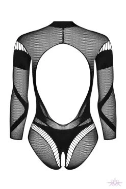 Obsessive Long Sleeved Open Bodysuit -Sexy Lingerie Shop Mayfair StockingsObsessive B135 teddy pwb 1