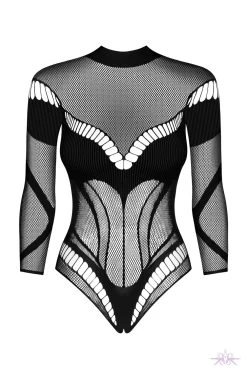 Obsessive Long Sleeved Open Bodysuit -Sexy Lingerie Shop Mayfair StockingsObsessive B135 teddy pwf 2