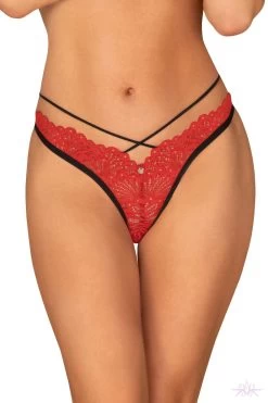Obsessive Mettia Red Thong -Sexy Lingerie Shop Mayfair StockingsObsessive mettia thong 2 2 20