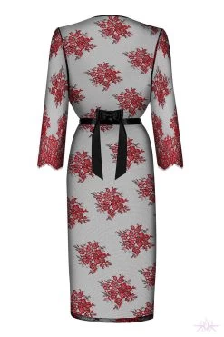 Obsessive Redessia Lace Peignoir -Sexy Lingerie Shop Mayfair StockingsObsessive redessia peignoir back packshot 36