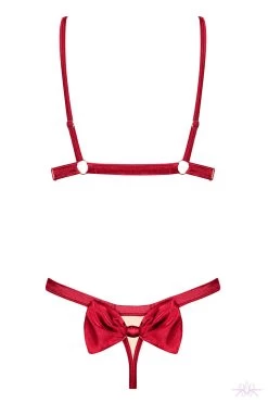 Obsessive Rubinesa Cupless 2 Piece Set 14 Obsessive Rubinesa Cupless 2 Piece Set -Sexy Lingerie Shop Mayfair StockingsObsessive rubinesa set back packshot 22