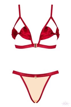 Obsessive Rubinesa Cupless 2 Piece Set 13 Obsessive Rubinesa Cupless 2 Piece Set -Sexy Lingerie Shop Mayfair StockingsObsessive rubinesa set packshot 21