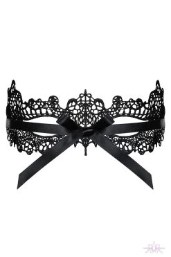 Obsessive Black Lace Mask -Sexy Lingerie Shop Mayfair StockingsObsessive A701 back packshot 1