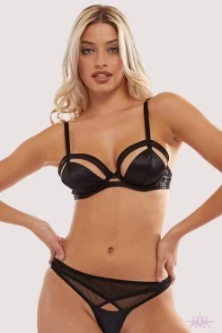 Playful Promises Charlie Cut-Out Plunge Bra -Sexy Lingerie Shop Mayfair StockingsPP3203 C 1 11