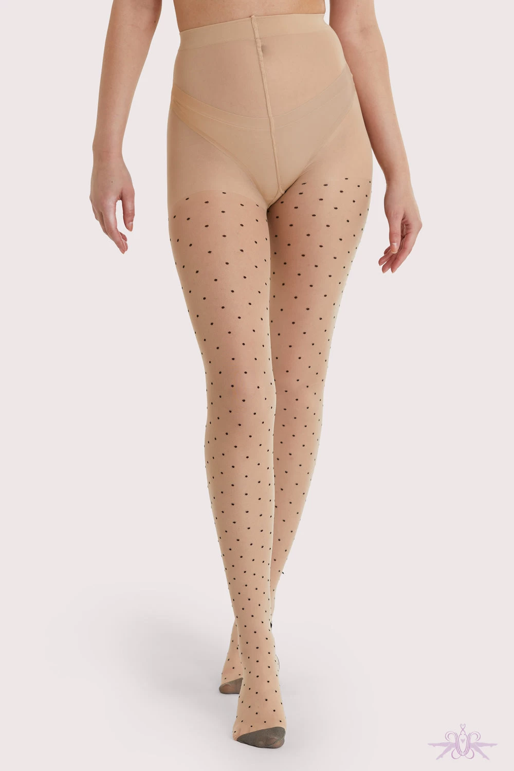 Playful Promises Dotty Seamed Tights With Bow 4 Playful Promises Dotty Seamed Tights With Bow - Image 2