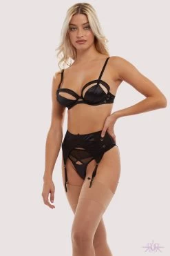 Playful Promises Charlie Cut-Out Plunge Bra -Sexy Lingerie Shop Mayfair StockingsPPSB3203 C 5 19