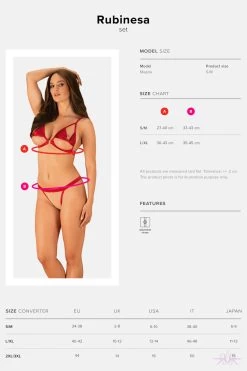 Obsessive Rubinesa Cupless 2 Piece Set 15 Obsessive Rubinesa Cupless 2 Piece Set -Sexy Lingerie Shop Mayfair StockingsRubinesa set 19