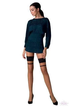 Passion Beige/Black Sheer Seamed Hold Ups -Sexy Lingerie Shop Mayfair StockingsST114 kopia 6