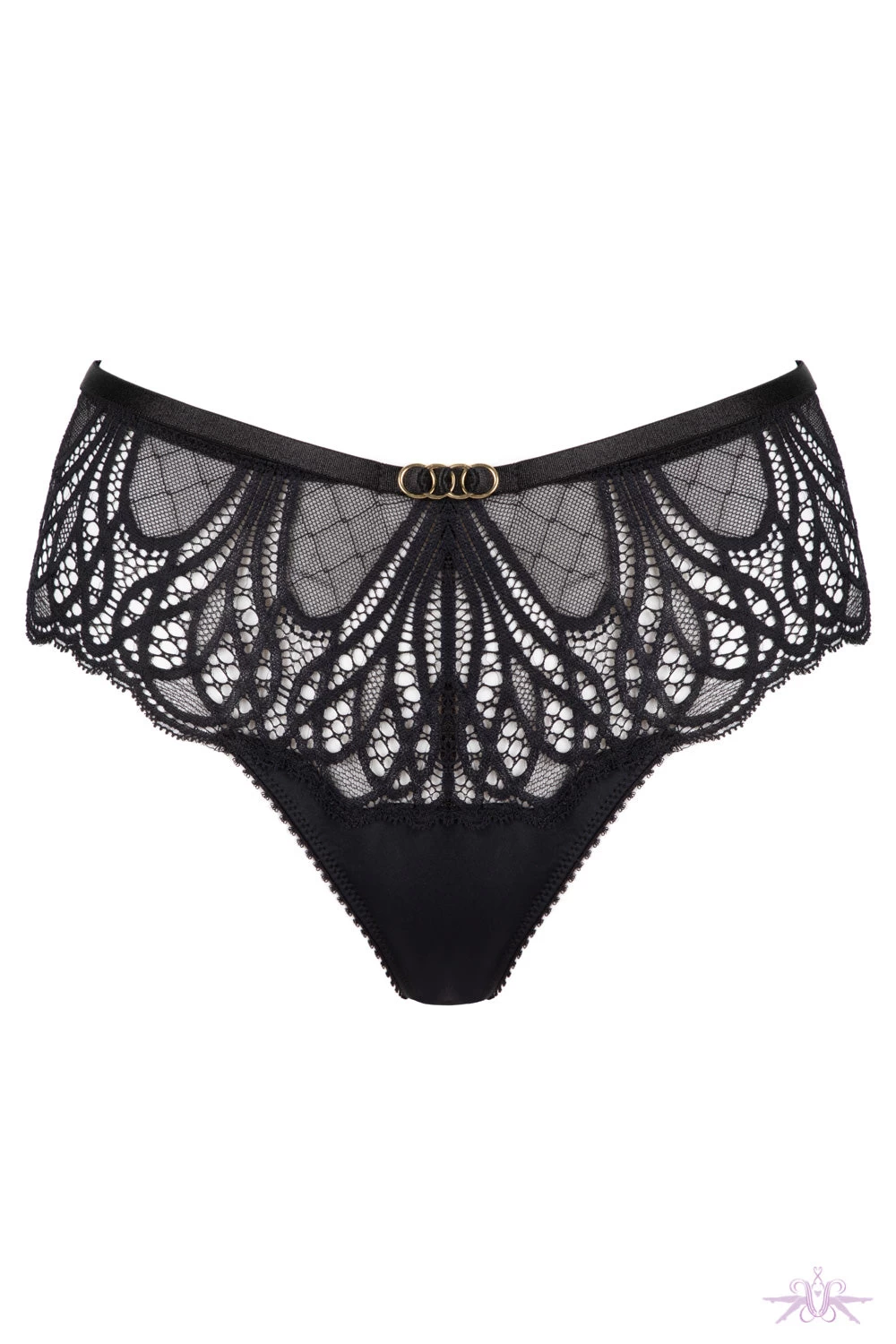 Jolidon Angels Black Lace Brazilian Knicker 7 Jolidon Angels Black Lace Brazilian Knicker - Image 5
