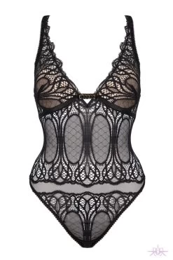 Jolidon Angels Black Lace Bodysuit -Sexy Lingerie Shop Mayfair Stockingsh2251 h2251.neg 1 2 96