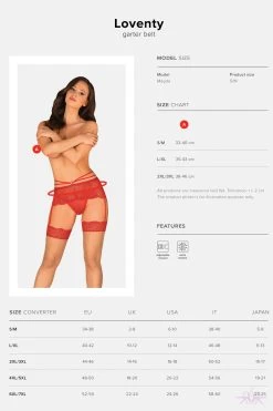 Obsessive Loventy Garter Belt -Sexy Lingerie Shop Mayfair Stockingsloventy garter belt 12