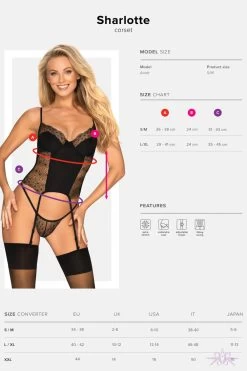 Obsessive Sharlotte Corset And Thong 17 Obsessive Sharlotte Corset And Thong -Sexy Lingerie Shop Mayfair Stockingssharlotte corset 01 9