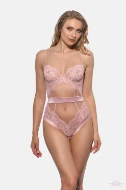 Prelude Marlene Pink Bodysuit -Sexy Lingerie Shop Mayfair Stockingsyh306 2 13