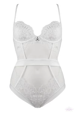 Prelude Marlene White Bodysuit -Sexy Lingerie Shop Mayfair Stockingsyh306 yh306.alb 1 44