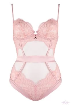 Prelude Marlene Pink Bodysuit -Sexy Lingerie Shop Mayfair Stockingsyh306 yh306.roz 1 39