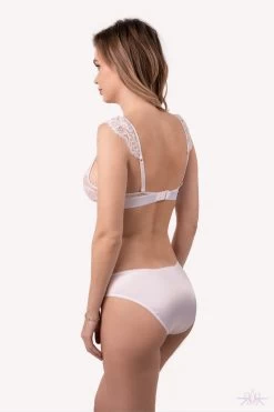 Prelude Marlene White Triangle Bra -Sexy Lingerie Shop Mayfair Stockingsys303 ys303.alb 4yd. yd.alb 4 31