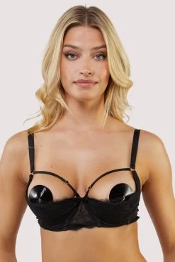 Playful Promises Fallon Quarter Cup Bra -Sexy Lingerie Shop playful promises bra fallon black quarter cup lace balconette bra 30295011262512 2000x 31815b7e f440 4fe2 a997 d12da6d6549d