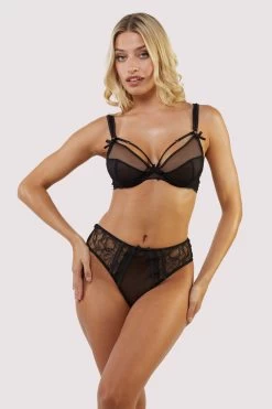 Playful Promises Fallon Midi Brief -Sexy Lingerie Shop playful promises brief fallon black lace and mesh midi brief 30295061528624 2000x 91ce1176 0ae5 4544 9d69 4880597e79b1